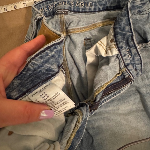 American Eagle AirFlex+ Slim Straight Fit Jeans - Men’s 38x30 - Picture 4 of 10